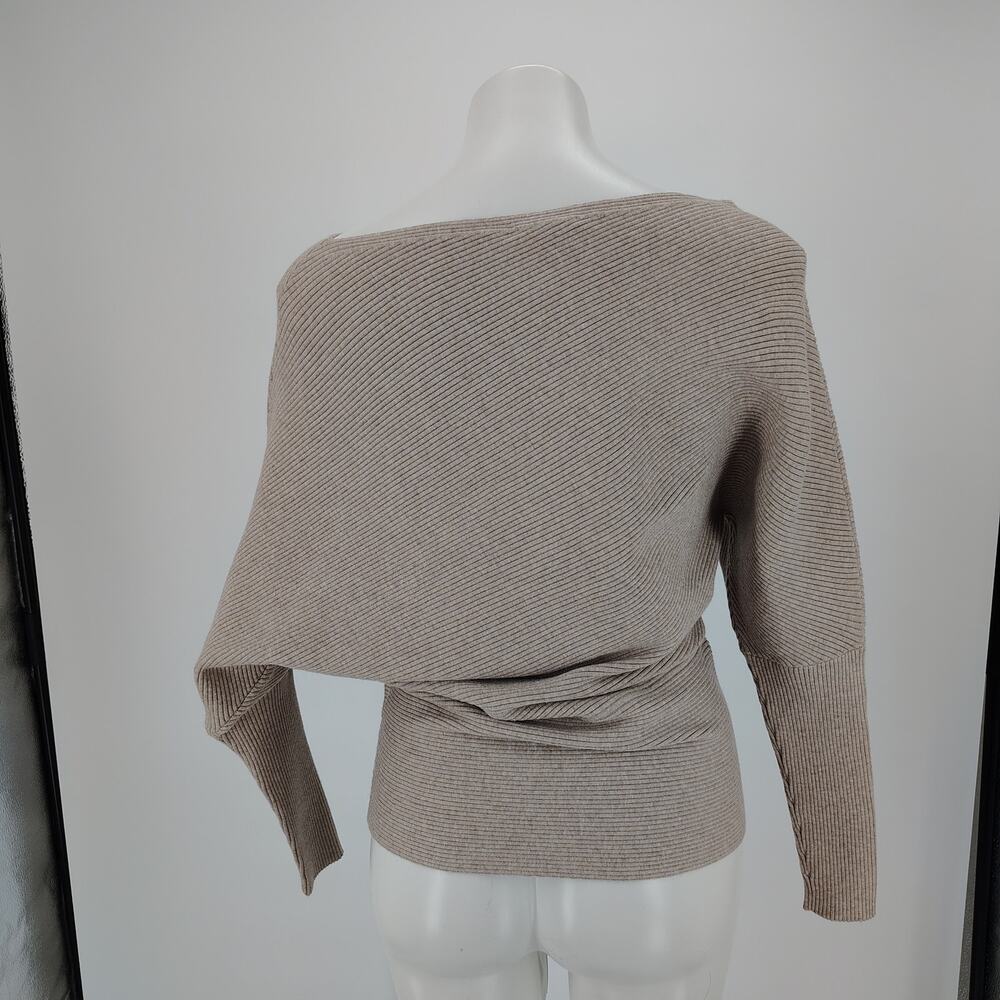 Reiss Lorna Draped Knit Top + Leonora Midi Skirt Set Rib Asymmetric Size Medium - Picture 12 of 16
